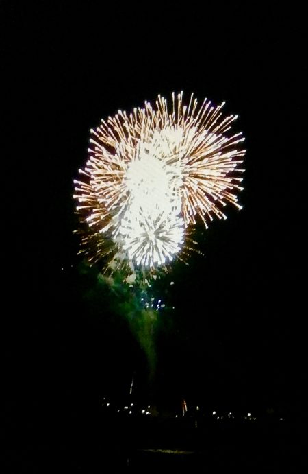 京都 嵐山 疫病退散 花火 京都着物レンタル花かんざし